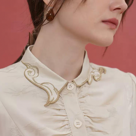 アジアテイストレトロシャツ AU-458