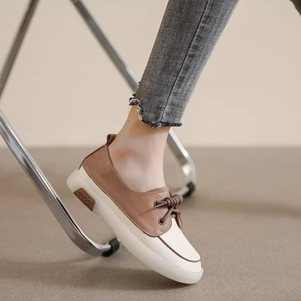 【2color】配色映えるバイカラーレースアップシューズ《Z01335》