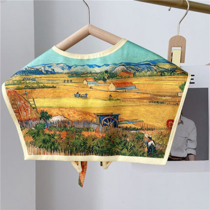 【８color】アーティスティックプリントレトロストール　AU-163