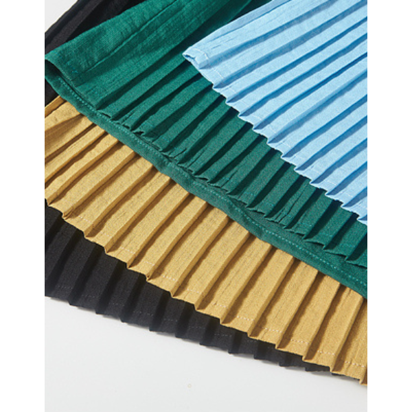 【4color】ゴッホのアートプリント入りプリーツシャツ X-516