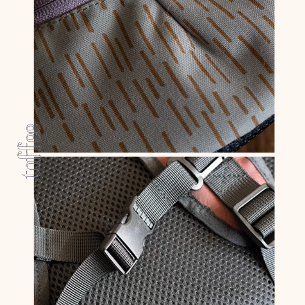 花柄幾何学模様パイピングバックパック《Z00956》