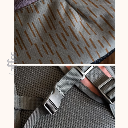 花柄幾何学模様パイピングバックパック《Z00956》