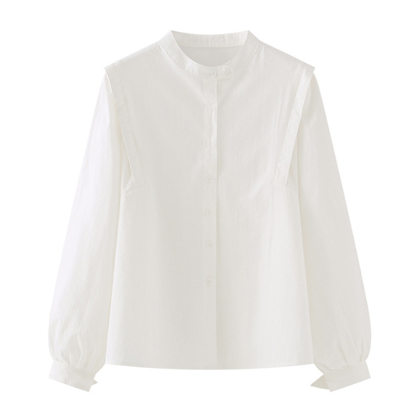 【２color】オーバーショルダーシャツ X-007