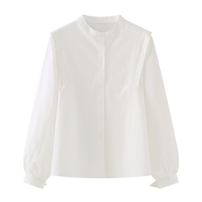 【２color】オーバーショルダーシャツ X-007