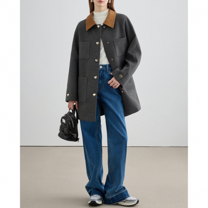 ワイドストレートデニム X-413