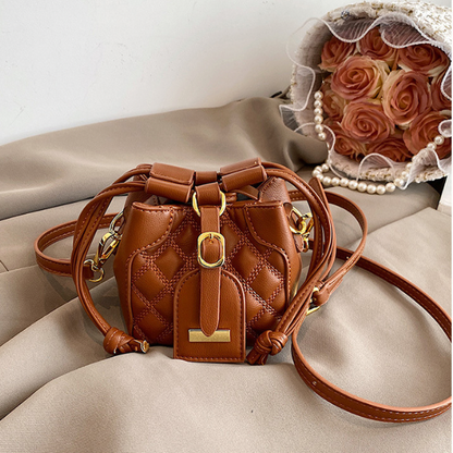 【2pattern】【3color】ショルダー　バケットバッグ X-410