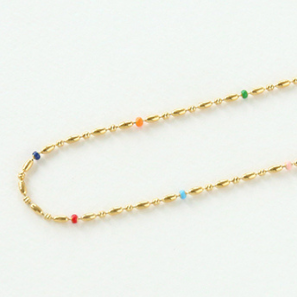 エナメルカラーゴールドネックレス X-167