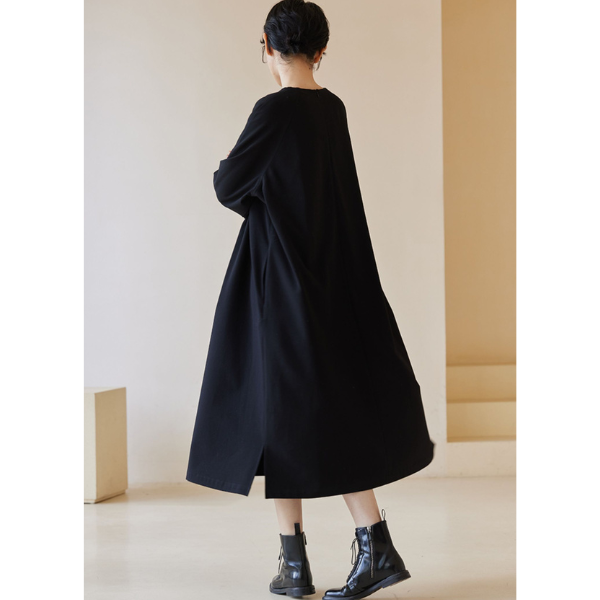 ブラックルーズロングワンピース Z00113