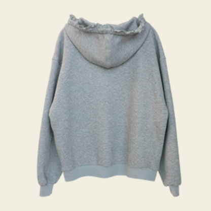 リボン＆レースUネックフーディー　《Z00762》