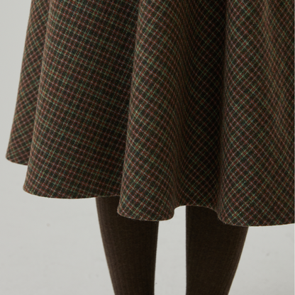 チェックサスペンダースカート Z00151