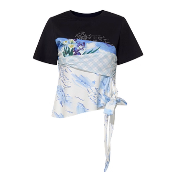 ゴッホと歩くアートTシャツ《Z01059》