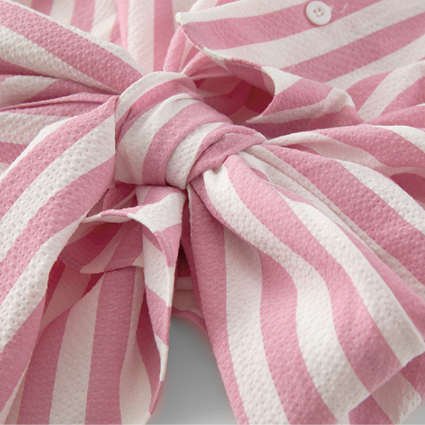 フロントストラップストライプシャツ X-255