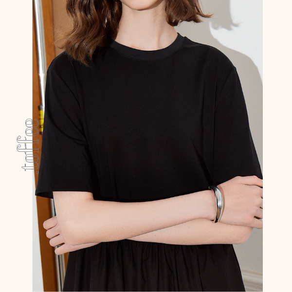 【2color】メッシュレースAラインミモレ丈ワンピース《Z00924》