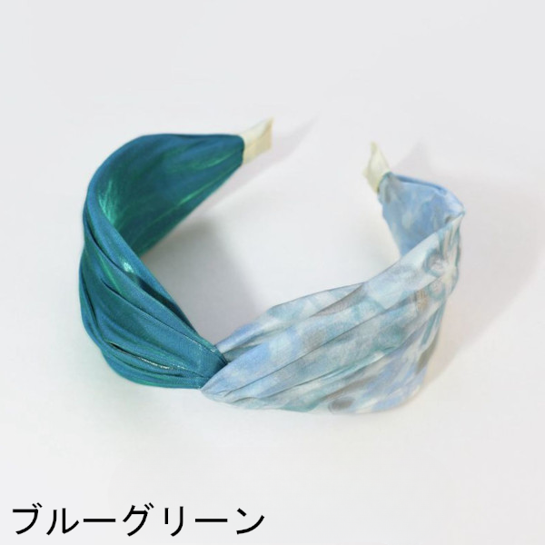 【5color】オーロラ＆花柄カチューシャ Z00323