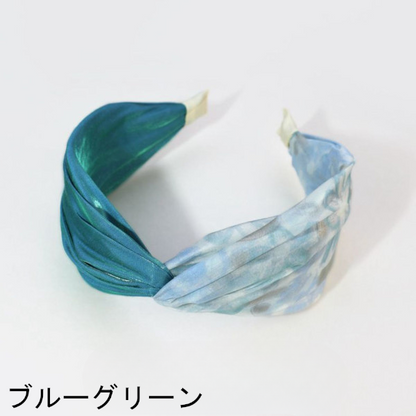 【5color】オーロラ＆花柄カチューシャ Z00323