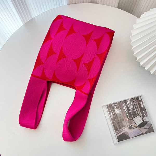 【4color】ビッグドットニットバッグX-491