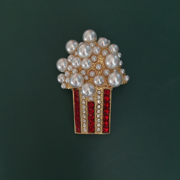 【11pattern】レトロなビジューブローチ《Z00976》