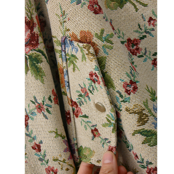 ゴブラン織りジップアップブルゾン Z00091