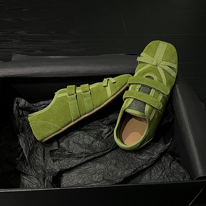 【3color】フロントリボンベルクロスニーカー　Z00480