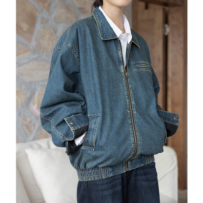 ウォッシュデニムジップジャケット Z00160