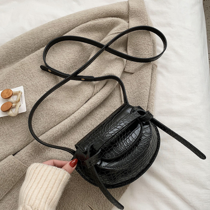 【４color】クロコ調エンボスプロセッシングショルダーバッグ　AU-171