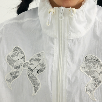 リボンモチーフの中空ジャケット　Z00354