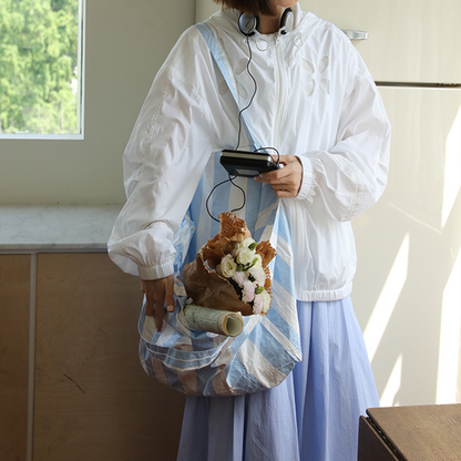 【2color】お花モチーフの中空フードジャケット　Z00353