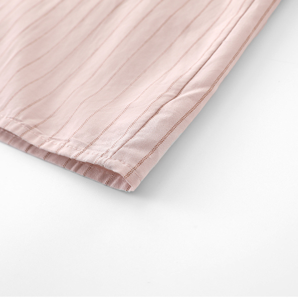 【3color】ピンストライプシャツ+キャミソールセットアップ X-223