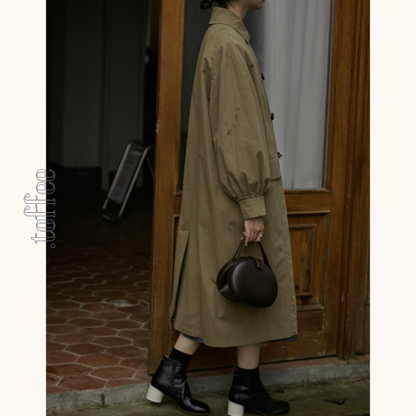 オリーブグリーンロングジャケット　Z00524
