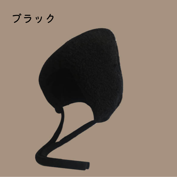 【6color】レースアップボアキャップ X-454