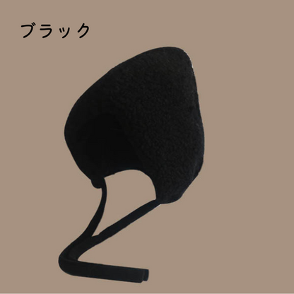 【6color】レースアップボアキャップ X-454