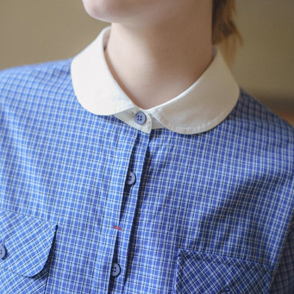 ドールカラータータンチェックシャツ《Z00907》