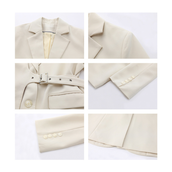 レイヤードデザインベルテッドジャケット X-355