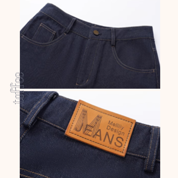 ウエーブラインワイドデニムパンツ《Z00903》