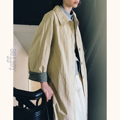 しわ加工入りヴィンテージミドル丈ジャケット　Z00533