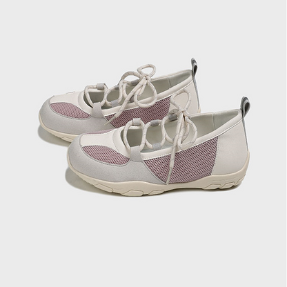 【3color】メッシュフラットソールシューズ