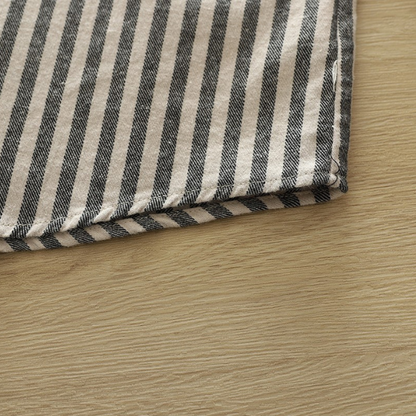 【4color】胸ポケット付きストライプ柄ボタンダウンシャツ　《Z00727》