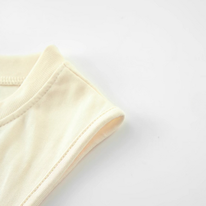 【2color】フラワーデコレーションノースリーブトップス W-201