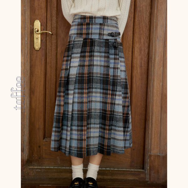 【2color】ハイウエストAラインロングスカート　Z00560