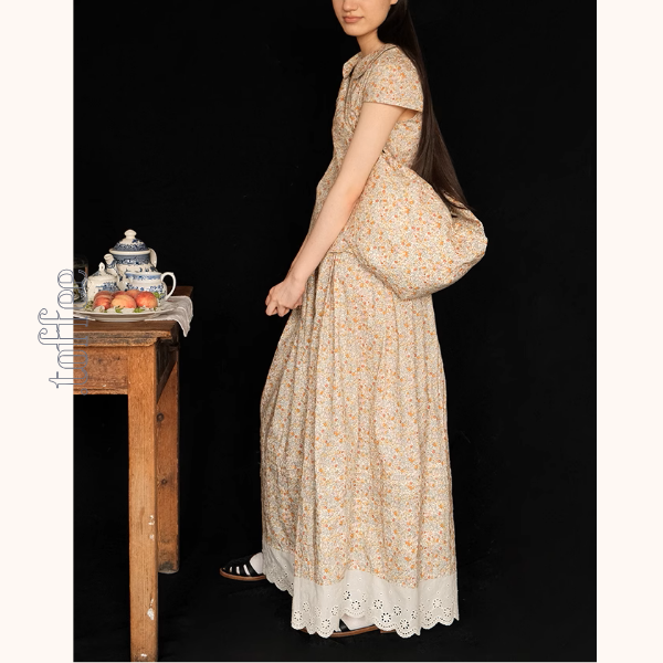 小花柄ブラウス＆ロングスカートセットアップ《Z01048》