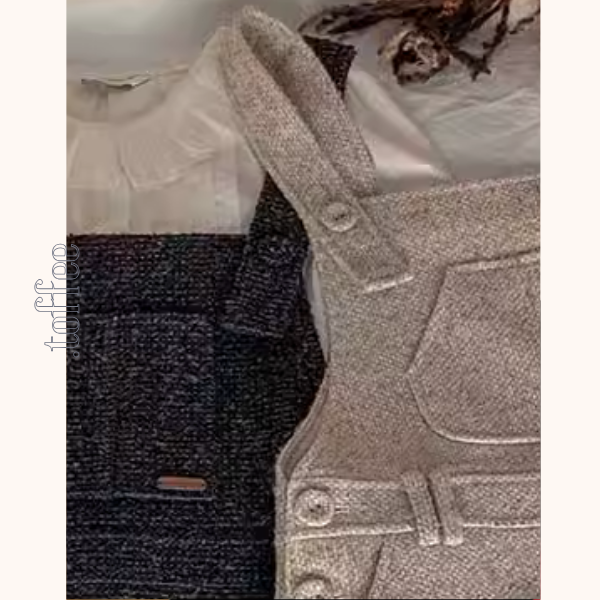 【2color】スクエアネックサスペンダーワンピース《Z00855》