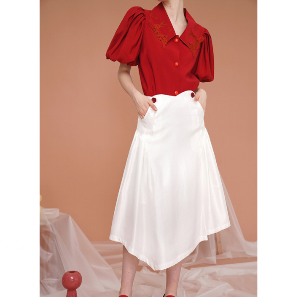 【2color】Vカットストラップワンピース X-185