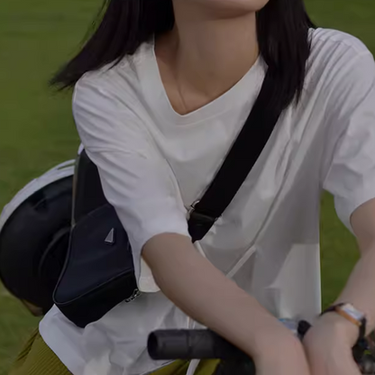 【2color】ウエストリボンTシャツ X1-009