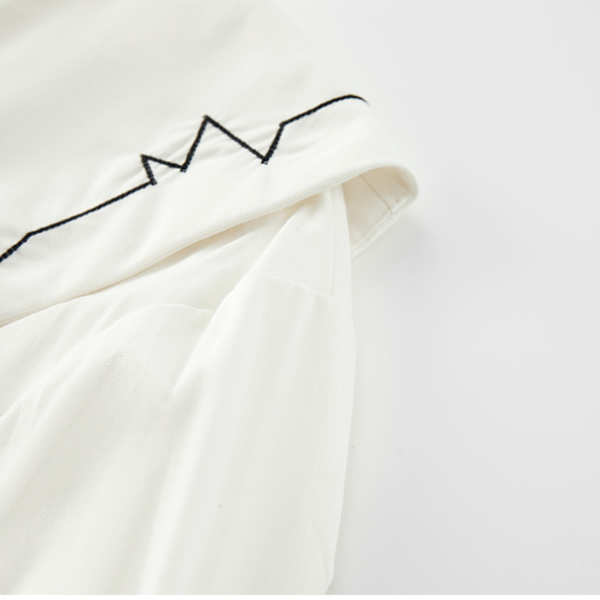 イレギュラーラペルネイビーライントップス X-258