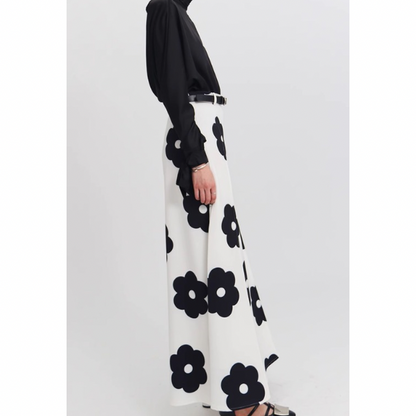 フラワープリントロングスカート Z00212