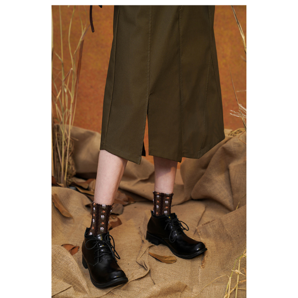 【２color】イレヘムスリットスカート w-026