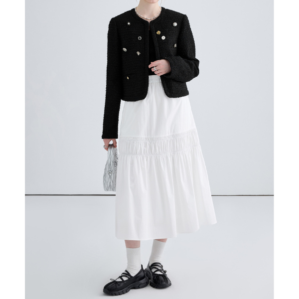 ハイウエストAラインロングスカート Z00032