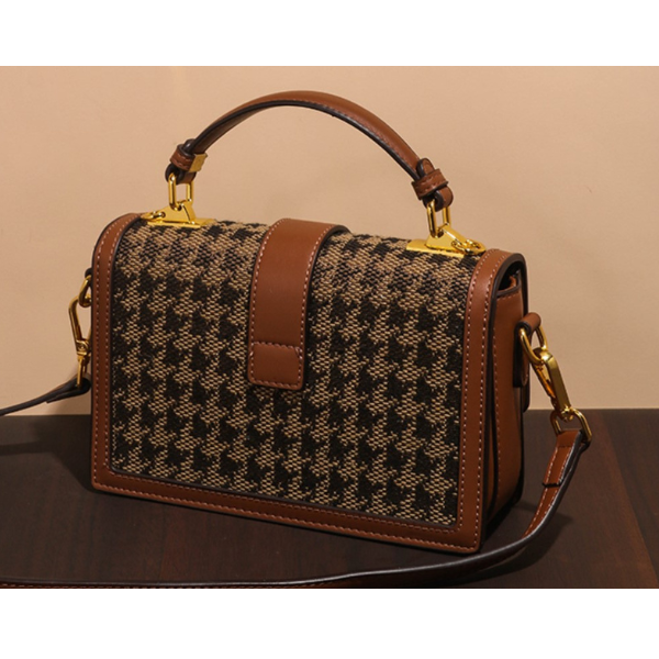 千鳥格子チェーンショルダーバッグ　AU-169