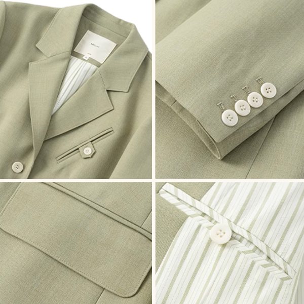 【2color】シングルブレストテーラードジャケット《Z00851》