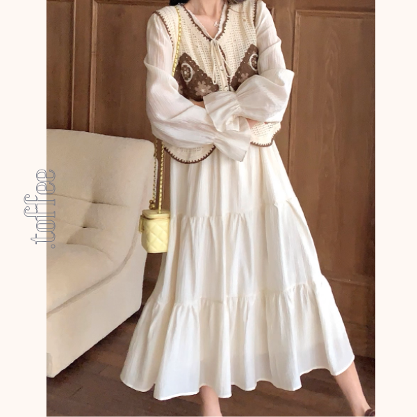 午後の陽だまりとレースの装いセットアップ《Z01150》